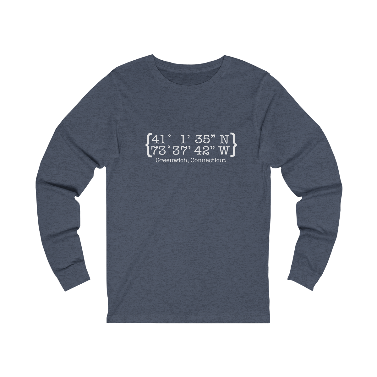 greenwich ct / connecticut long sleeve tee shirt 