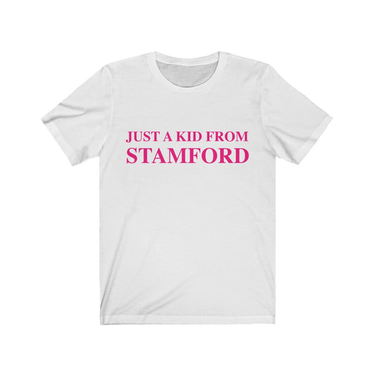 just a kid from stamford tee shirt 