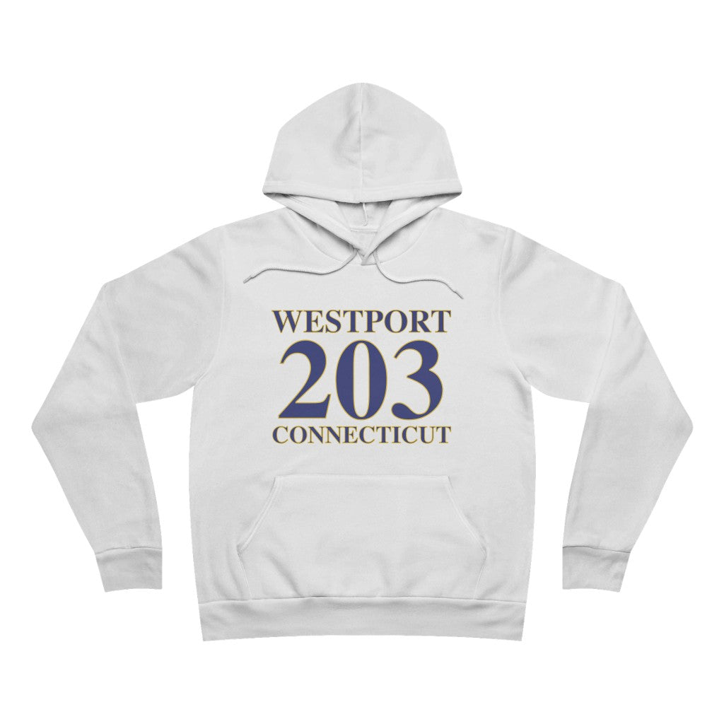 Westport 203 Connecticut Unisex Sponge Fleece Pullover Hoodie 