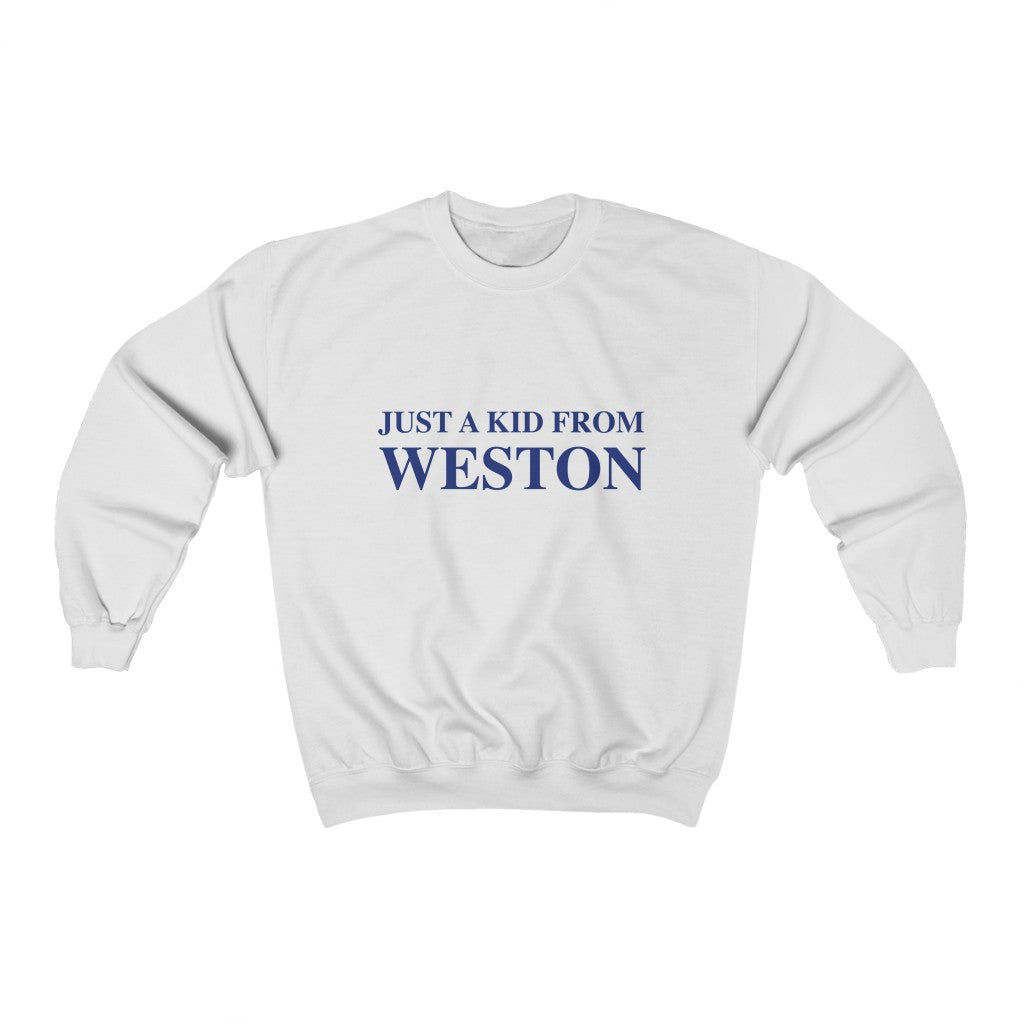 Just a kid from Weston, Weston, Connecticut tee shirts, hoodies sweatshirts, mugs and other apparel, home gifts and souvenirs. Proceeds of this collections goes to help Finding Connecticut’s brand. Free USA shipping 