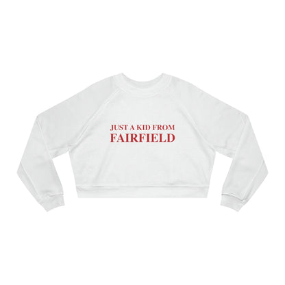 just a kid from fairfield ct / connecticut womens sweatshirt