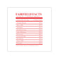 Fairfield Facts Square Vinyl Stickers