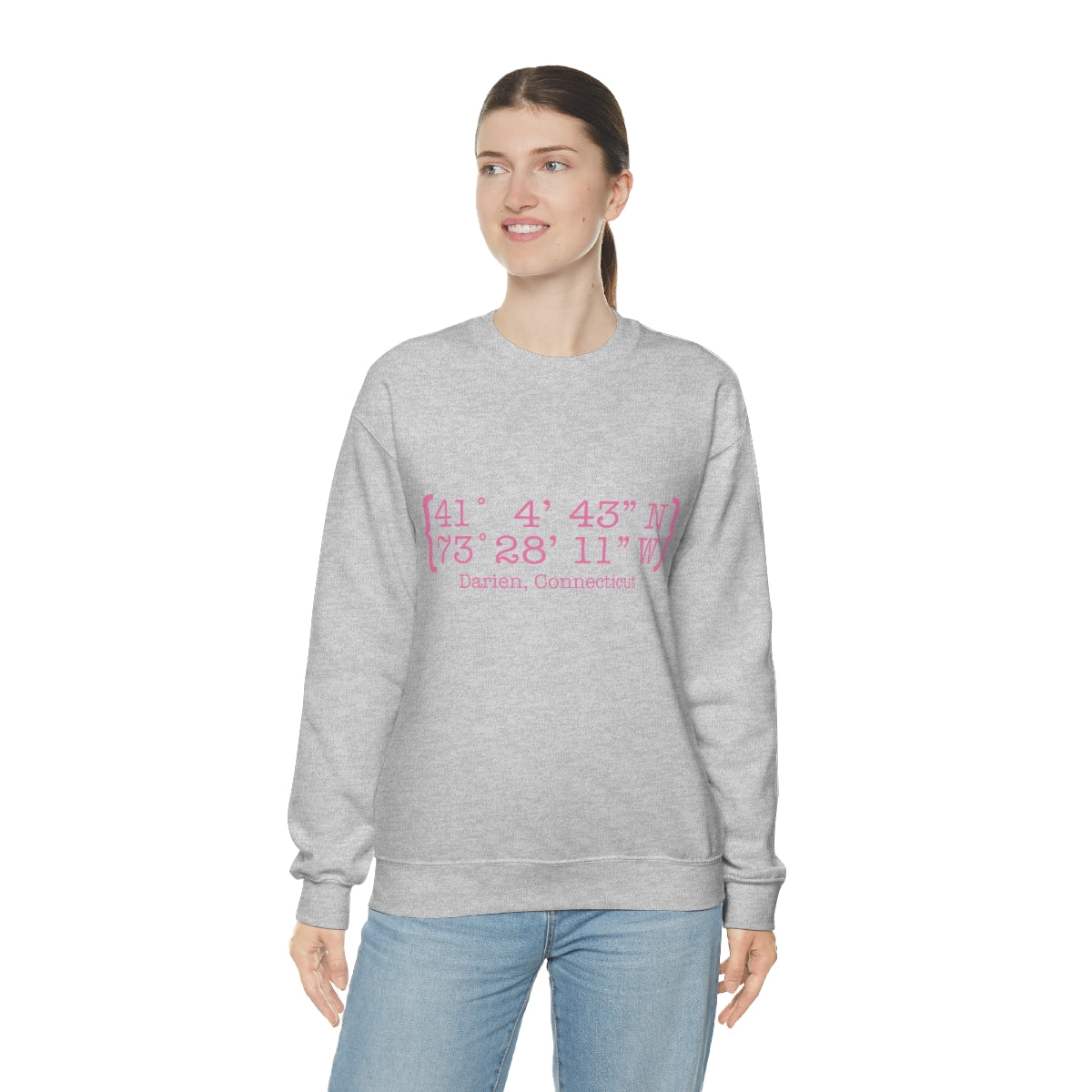 Darien Coordinates Unisex Heavy Blend™ Crewneck Sweatshirt