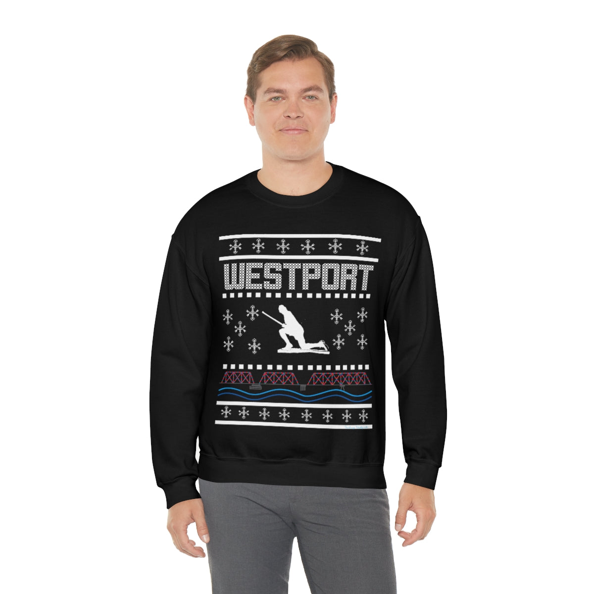 Westport Holiday Sweater Unisex Heavy Blend™ Crewneck Sweatshirt