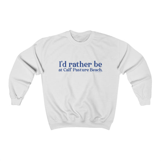 I'd rather be at Calf Pasture Beach   I’d rather be at Calf Pasture Beach.  Norwalk Connecticut tee shirts, hoodies sweatshirts, mugs and other apparel, home gifts and souvenirs. Proceeds of this collections goes to help Finding Norwalk and Finding Connecticut’s brand. Free USA shipping.