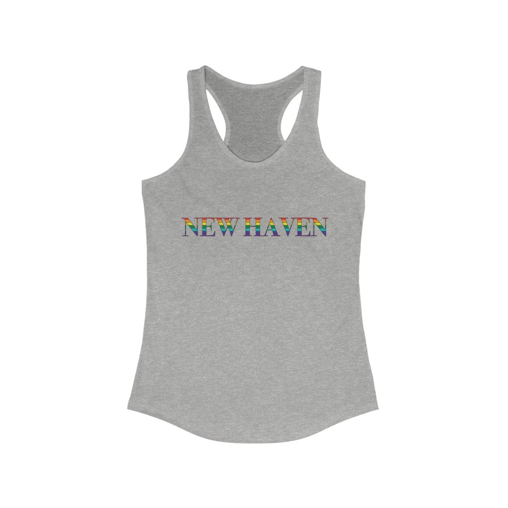 New Haven Rainbow Woman's Ideal Racerback Tank