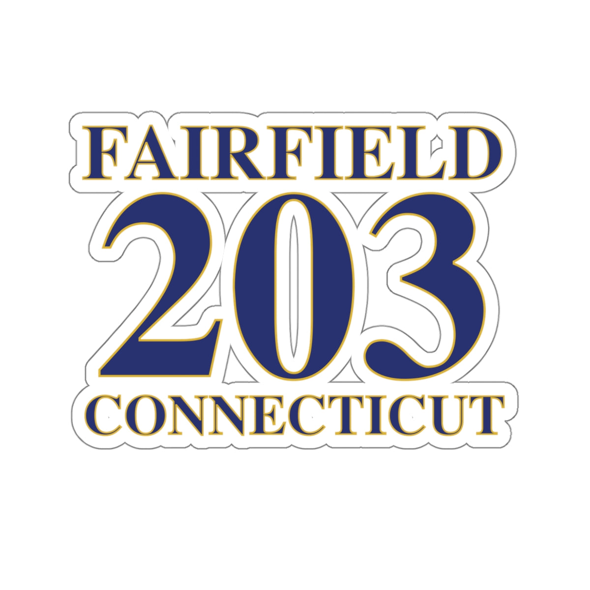 fairfield connecticut sticker