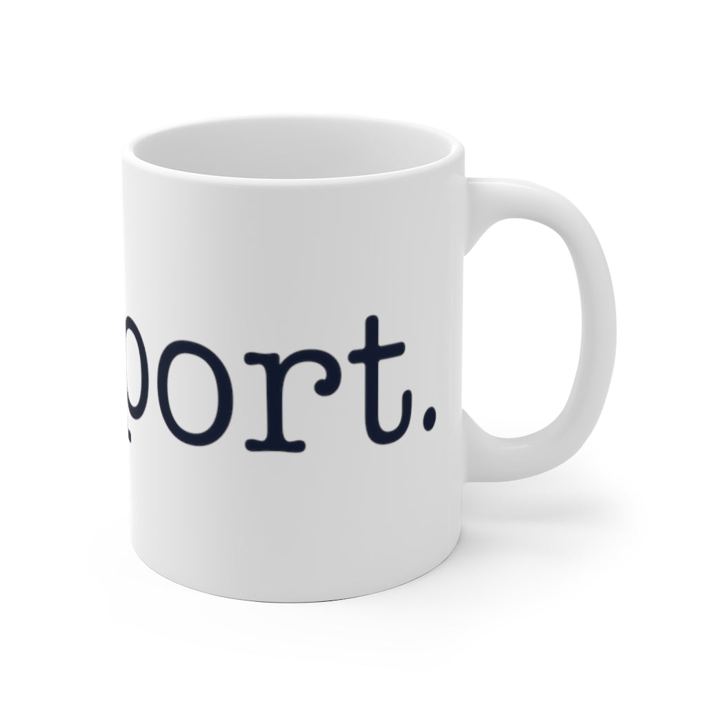 Westport. White Ceramic Mug