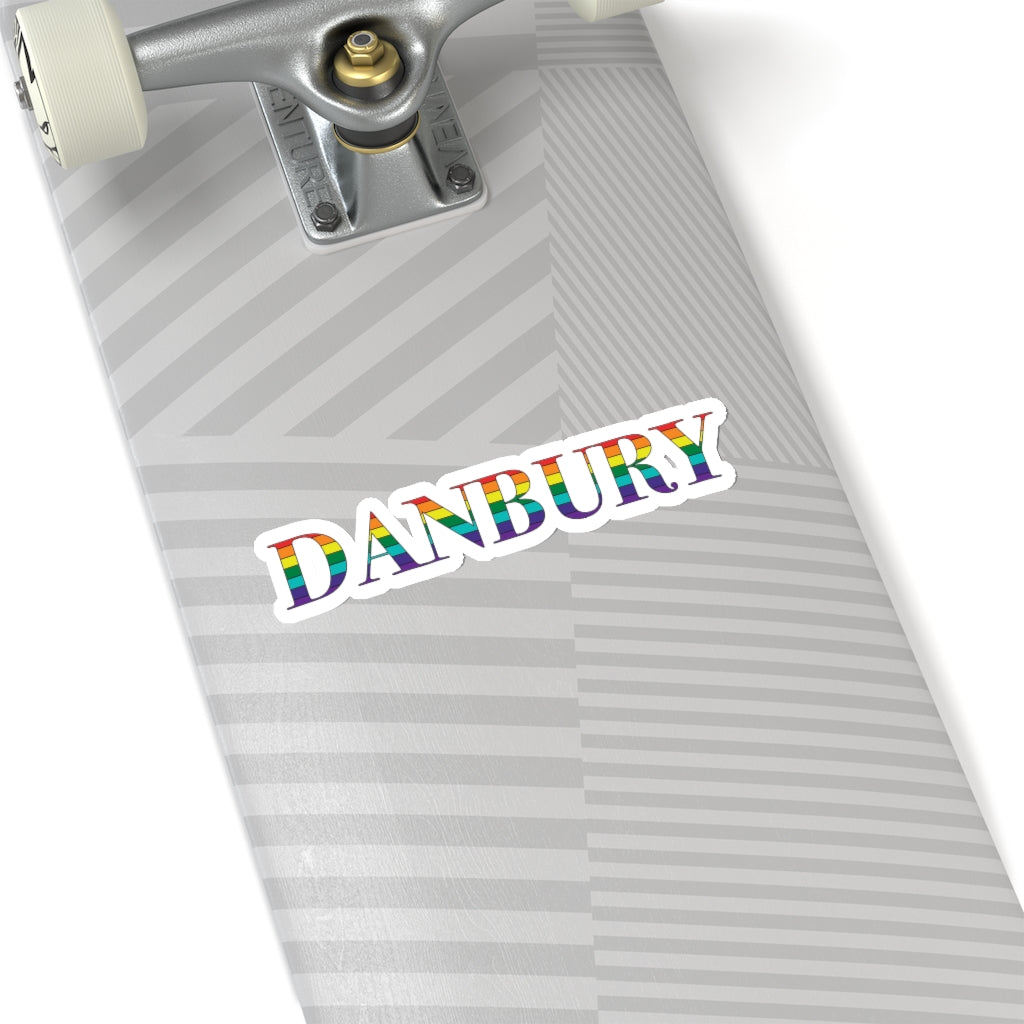 Danbury Rainbow Kiss-Cut Stickers