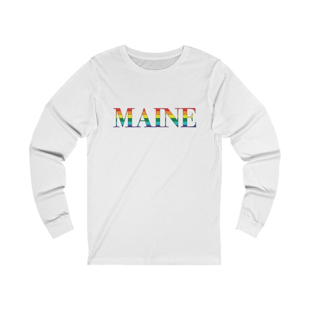 Maine Pride Unisex Jersey Long Sleeve Tee