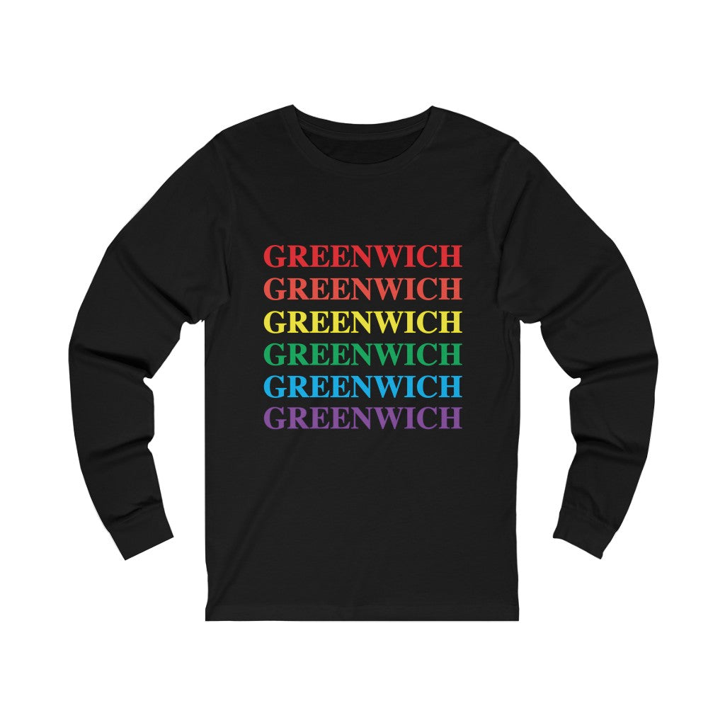 Do you have Greenwich Pride? Greenwich, Connecticut apparel and gifts including mugs including LGBTQ inspired  long sleeve tee shirts 