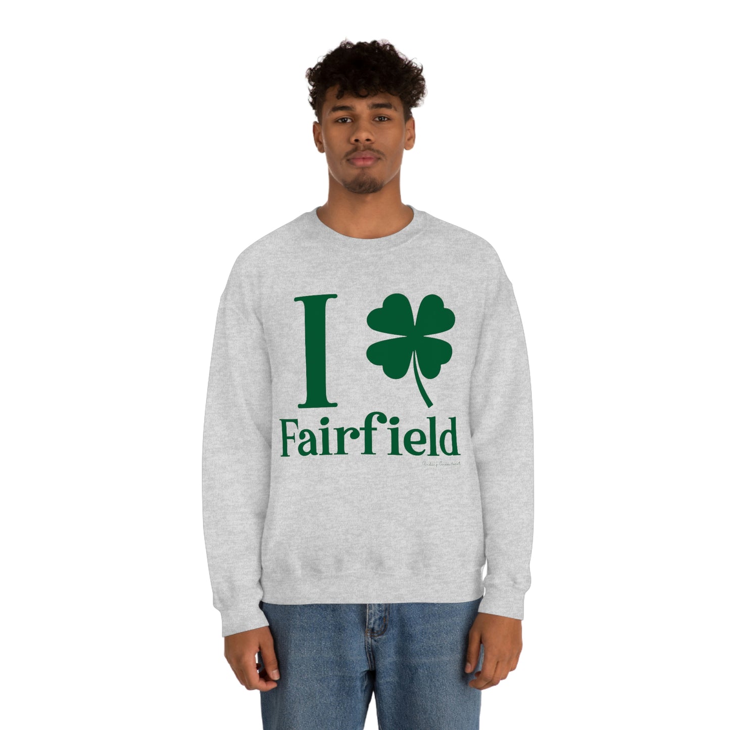 I Clover Fairfield (Green) Unisex Heavy Blend™ Crewneck Sweatshirt