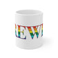 Brewer Rainbow White Ceramic Mug