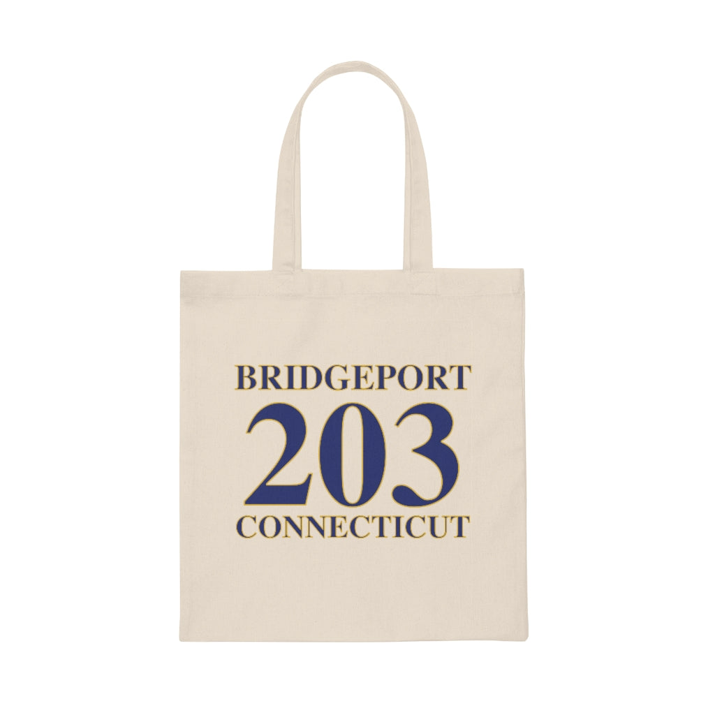 Bridgeport 203 Connecticut Canvas Tote Bag