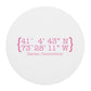 Darien Coordinates Mousepad