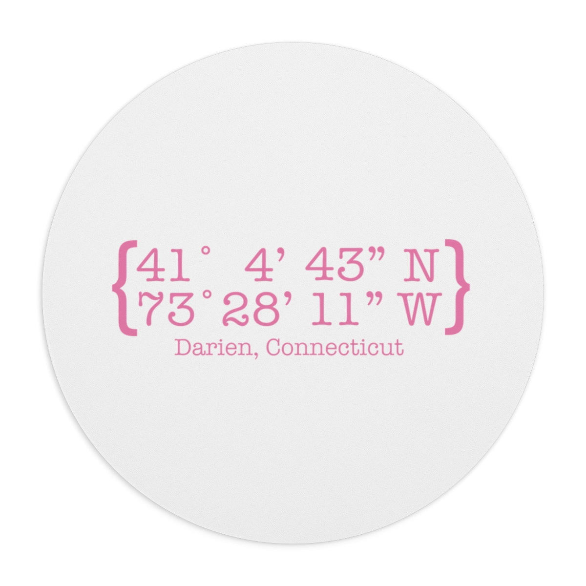 Darien Coordinates Mousepad