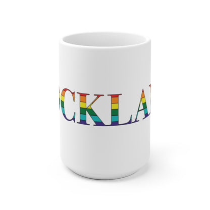 Rockland Rainbow White Ceramic Mug