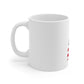 New Hampshire American Flag White Ceramic Mug