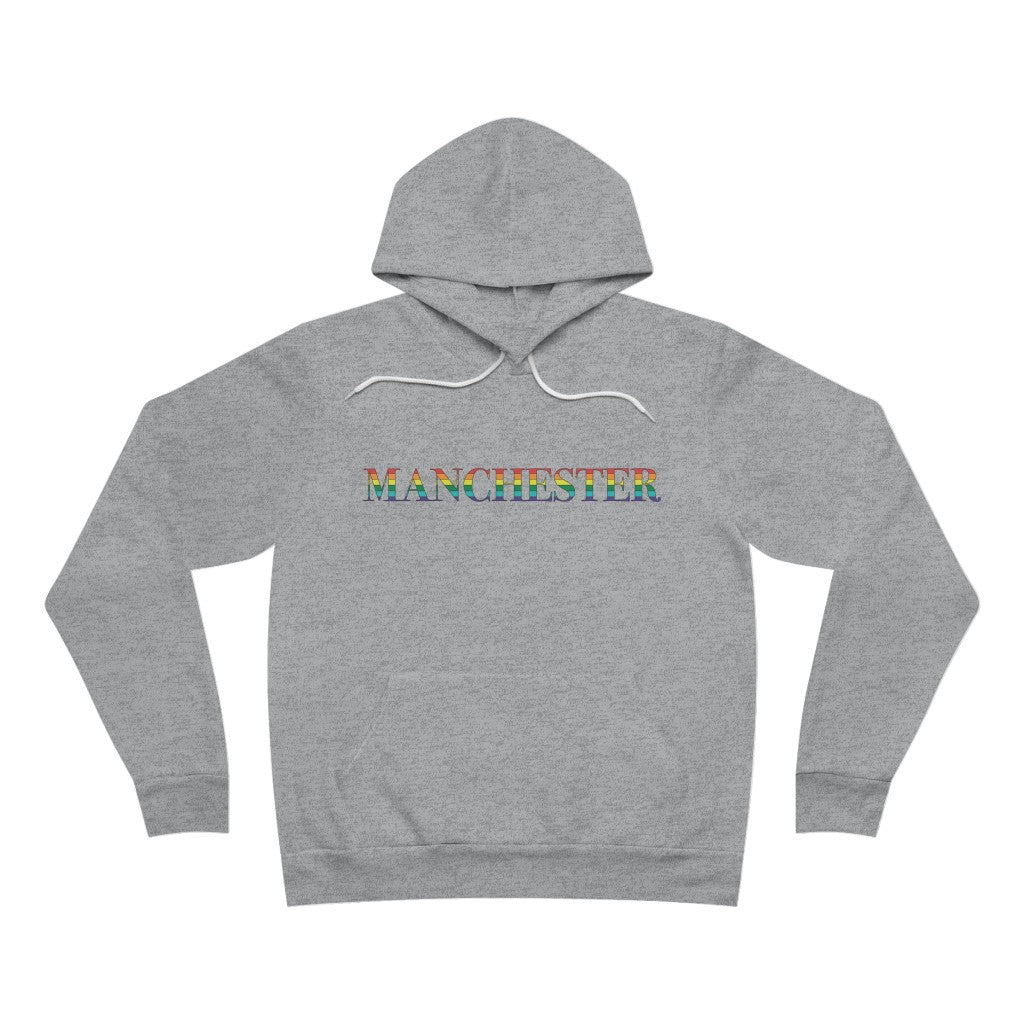 Manchester Rainbow Unisex Sponge Fleece Pullover Hoodie