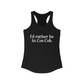 I'd rather be in cos cob tank top tee shirt 