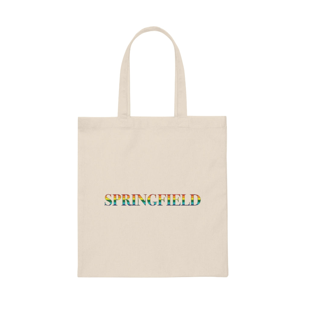 Springfield Rainbow Canvas Tote Bag