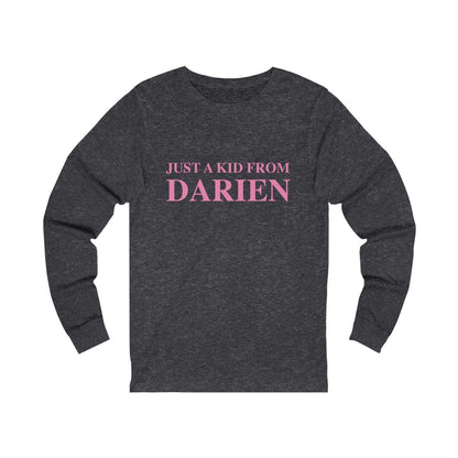 just a kid from darien long sleeve tee shirt