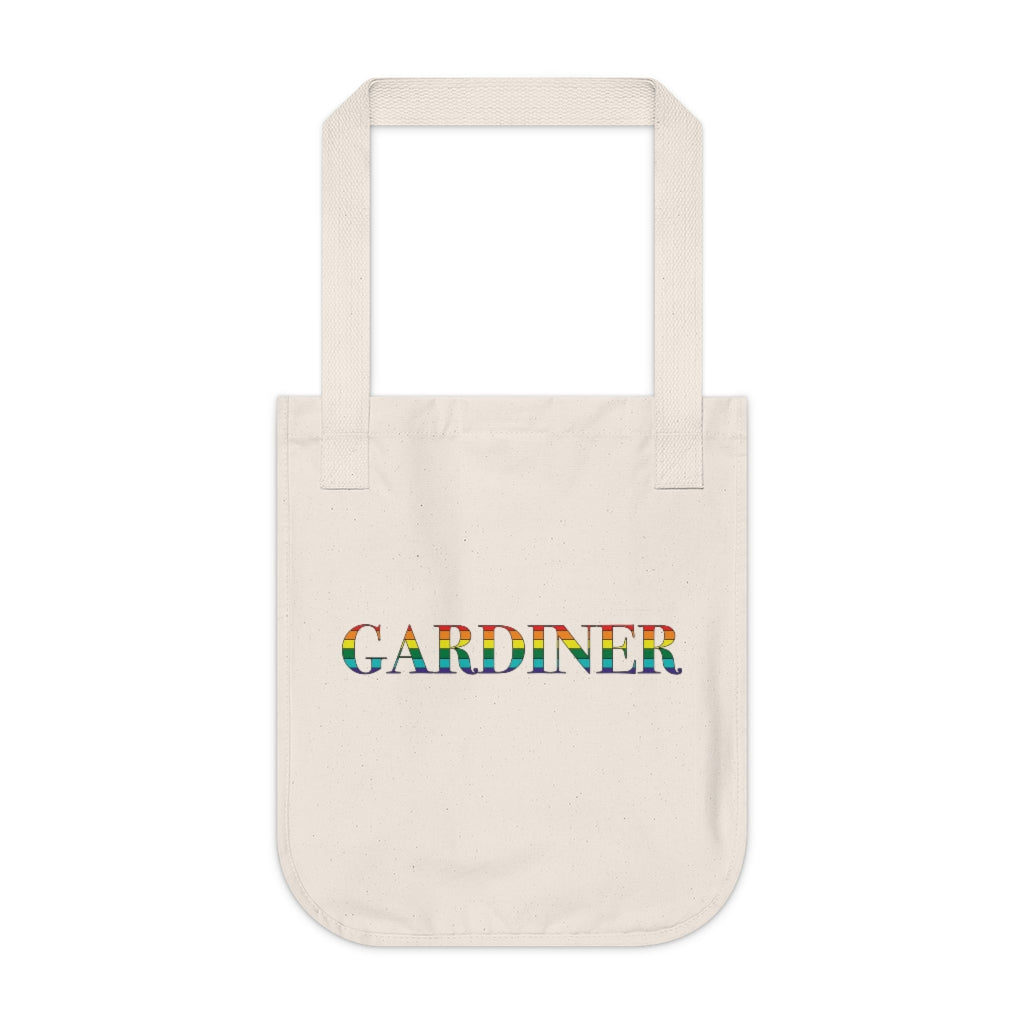 Gardiner Rainbow Organic Canvas Tote Bag