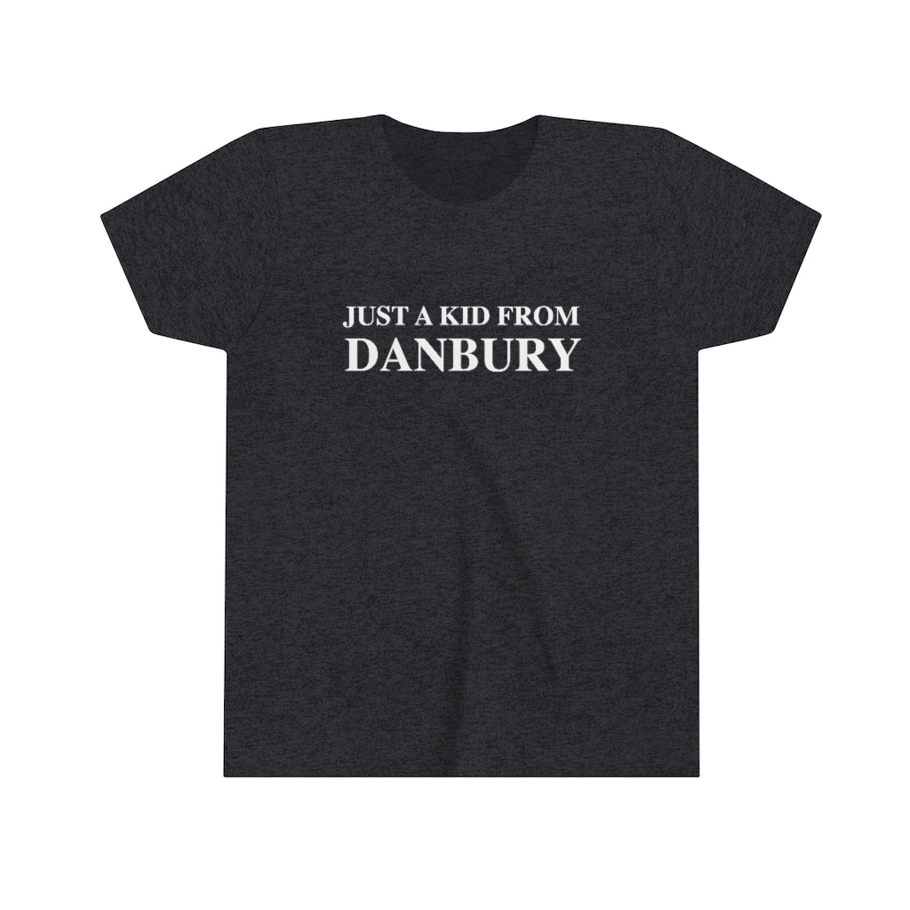 just a kid from danbury kids tee shirt