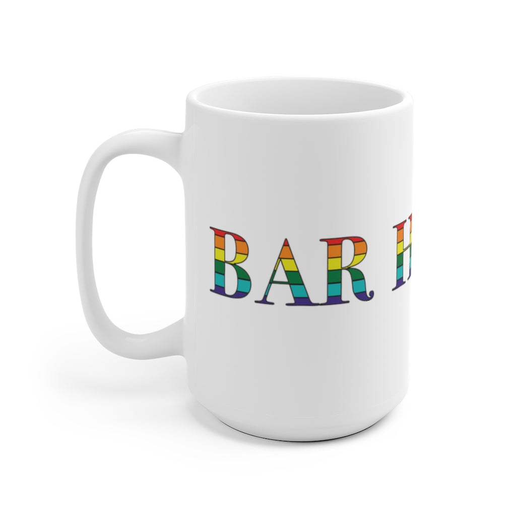 Bar Harbor Rainbow White Ceramic Mug