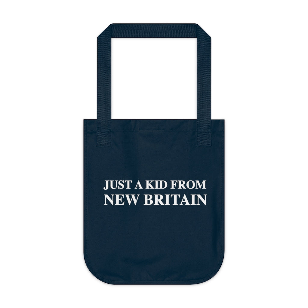 Just a kid from New Britain Organic Canvas Tote Bag