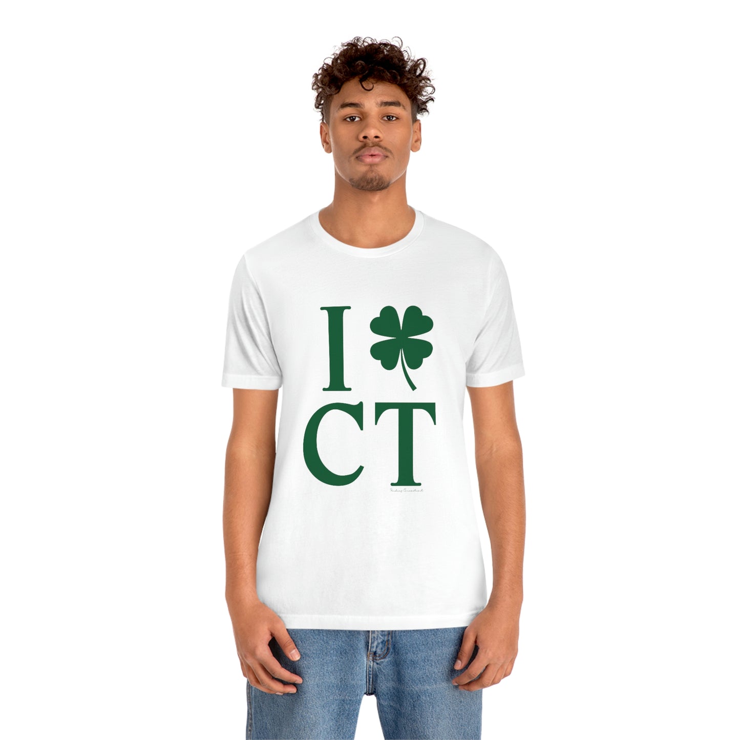 I Clover CT (Green) Unisex Jersey Short Sleeve Tee