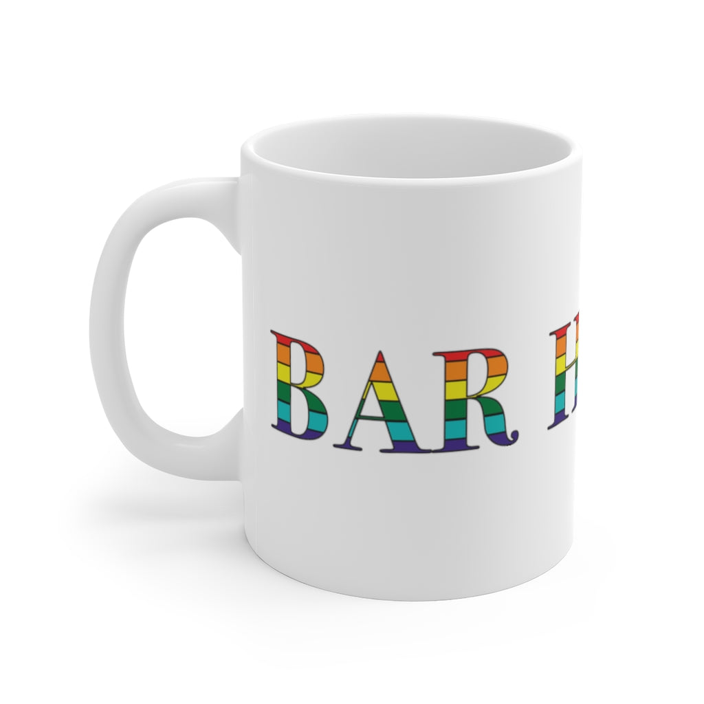 Bar Harbor Rainbow White Ceramic Mug