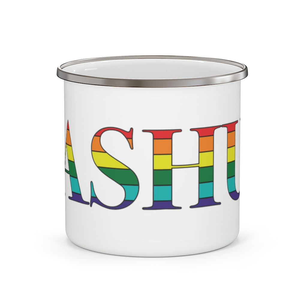 Nashua Rainbow Enamel Camping Mug