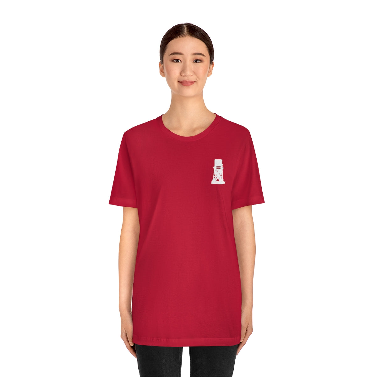 Fairfield Love (front and back) Unisex Jersey Short Sleeve Tee