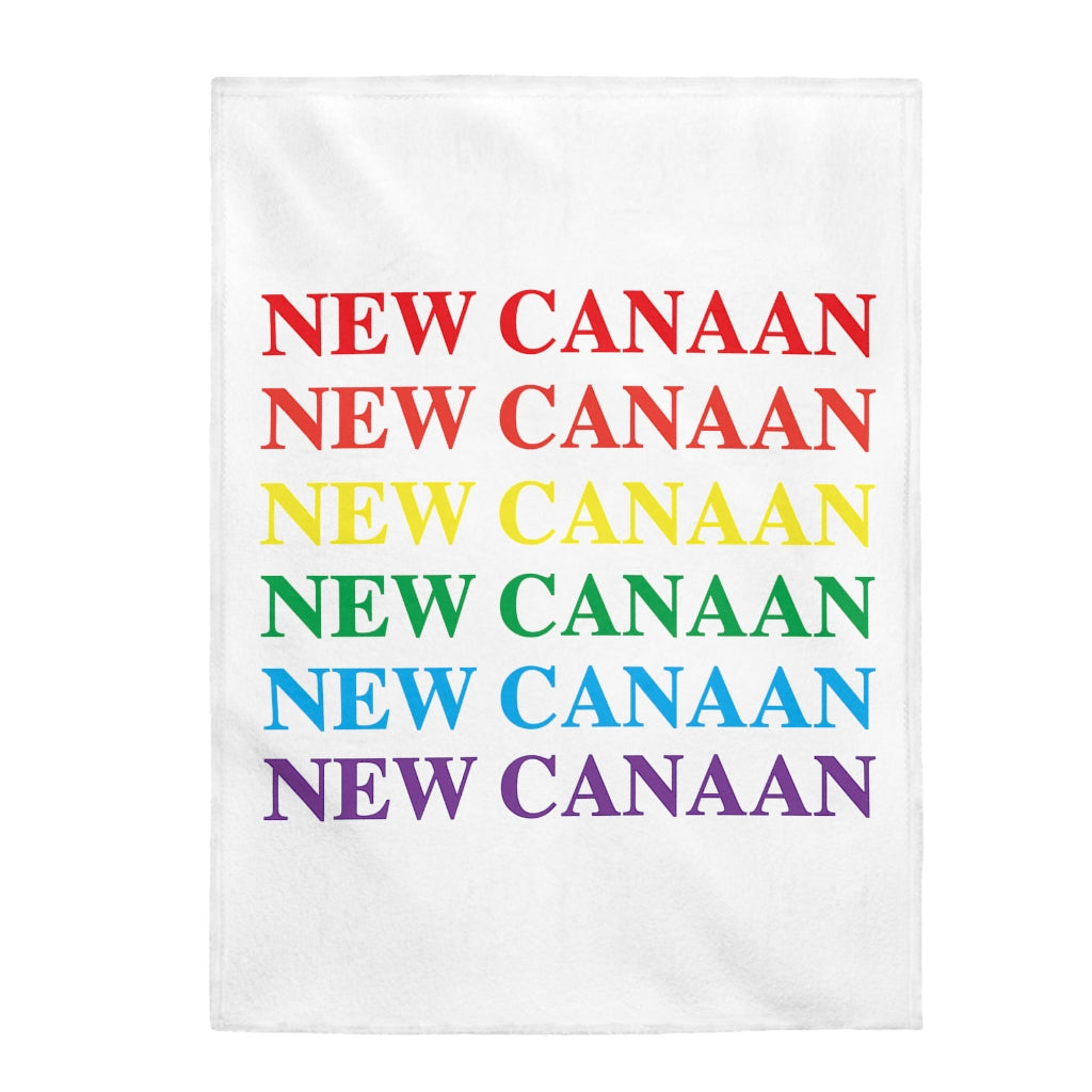 New Canaan Pride Velveteen Plush Blanket