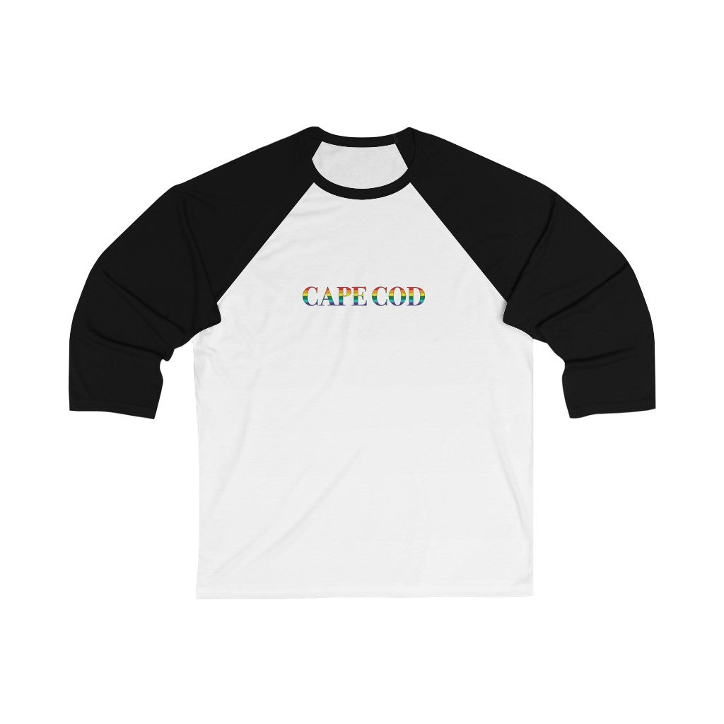 Cape Cod Rainbow Unisex 3\4 Sleeve Baseball Tee