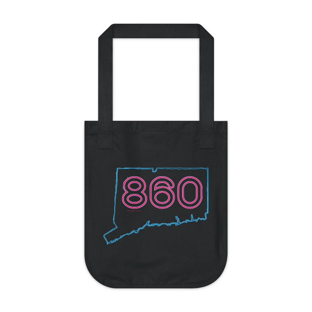 860 90's neon pink tote bag // connecticut gifts and merch // finding connecticut 