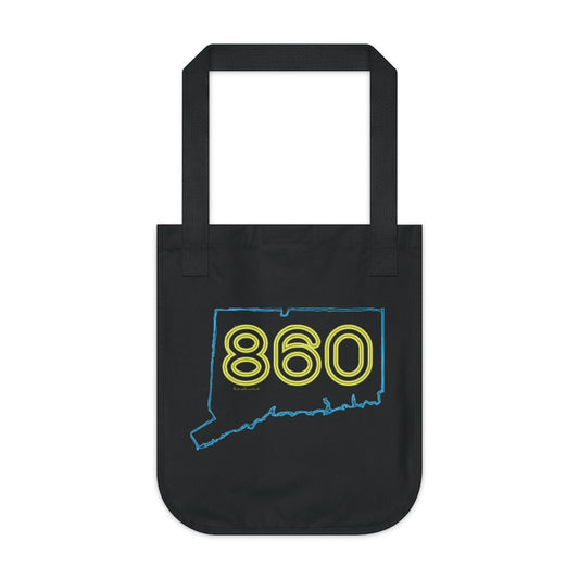 860 90's neon yellow tote bag // connecticut gifts and merch // finding connecticut