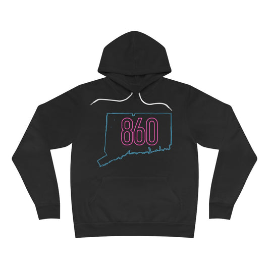 Connecticut hoodie. New Britain, southington, willimantic,  Bristol, old say brook, Torrington, east hartford, Windsor, Farmington, Glastonbury, West Hartford, Windsor locks, new milford, putnumn, storrs  simsbury, deep river, vernon rockville, Wethersfield, newington,  mystic, East Hampton, niantic, lcolchester, coventry, Essex, haddam,  old Lyme, , groton, goshen, Hampton, New London, CT, Connecticut, 860, apparel, gifts, home gifts, souvenirs, 

860 Connecticut Neon Pink - 860 Connecticut  unisex hoodie 