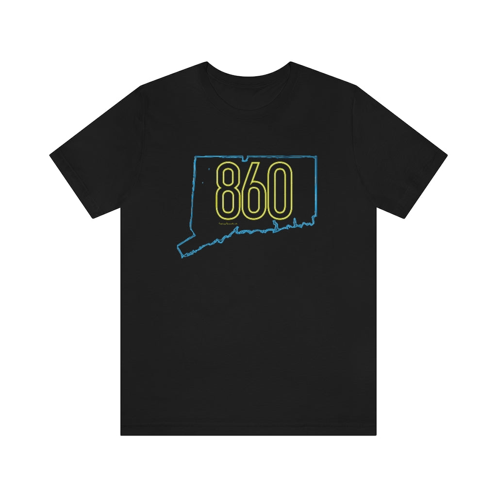 Connecticut shirt. 

860 Connecticut Neon Yellow - 860 Ct unisex long sleeve shirt // finding connecticut   