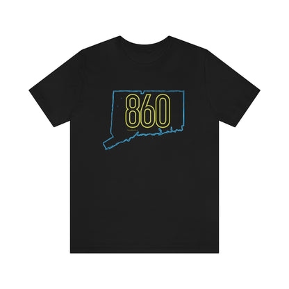 Connecticut shirt. 

860 Connecticut Neon Yellow - 860 Ct unisex long sleeve shirt // finding connecticut   