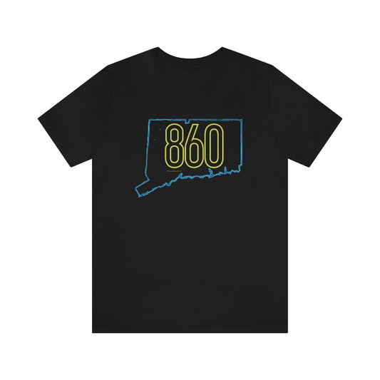 Connecticut shirt. 

860 Connecticut Neon Yellow - 860 Ct unisex long sleeve shirt // finding connecticut   