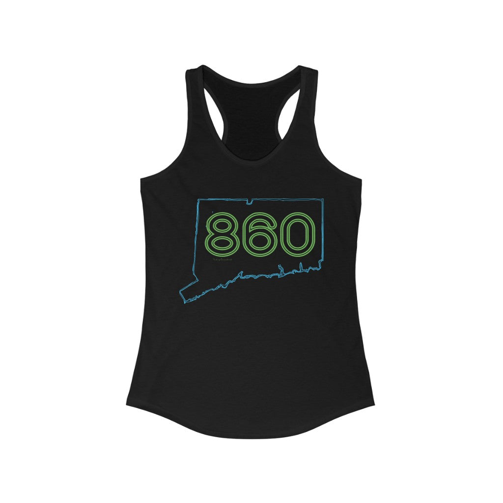Connecticut shirt.  mugs, apparel, gift and souvenirs.  Proceeds go to help grow Finding Connecticut’s brand. Free USA shipping on all orders. 

860 Connecticut neon green/ 860 Connecticut  womans tank top shirt // finding connecticut   