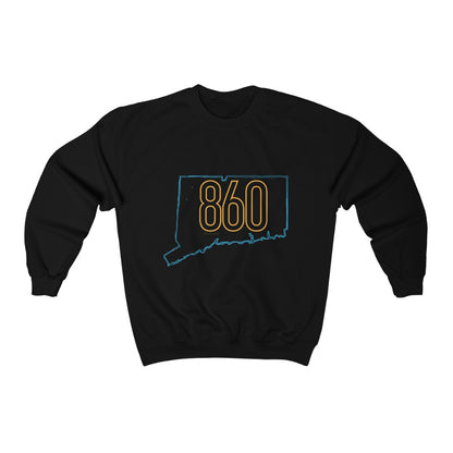 Connecticut Sweatshirt. 

860 Connecticut neon orange / 860 connecticut sweatshirt // finding connecticut   