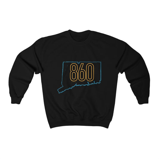 Connecticut Sweatshirt. 

860 Connecticut neon orange / 860 connecticut sweatshirt // finding connecticut   