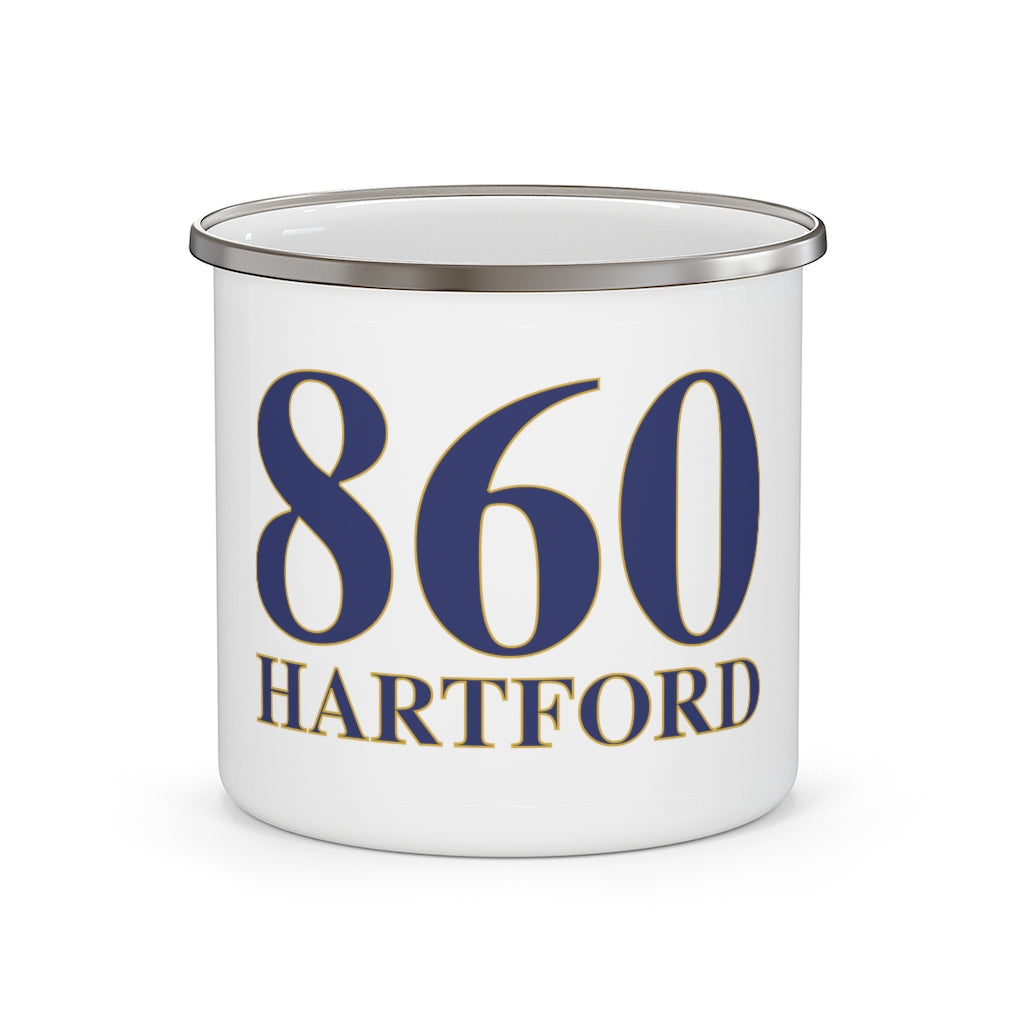 860 Hartford Enamel Camping Mug 860 Hartford Collection. Inspired by the Connecticut flag and the 860! Show off for your pride for Connecticut and Hartford!   Proceeds of this collection go to help build Finding Connecticut’s website and brand. • Free USA shipping   Click here to go to our home page

860 Hartford // Hartford Connecticut camping mug  // finding connecticut 