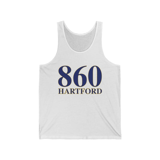 860 Hartford Unisex Jersey Tank 860 Hartford Collection. Inspired by the Connecticut flag and the 860! Show off for your pride for Connecticut and Hartford!   Proceeds of this collection go to help build Finding Connecticut’s website and brand. • Free USA shipping   Click here to go to our home page

860 Hartford // Hartford Connecticut unisex tank top shirt // finding connecticut 