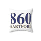 860 Hartford Spun Polyester Square Pillow 860 Hartford Collection. Inspired by the Connecticut flag and the 860! Show off for your pride for Connecticut and Hartford!   Proceeds of this collection go to help build Finding Connecticut’s website and brand. • Free USA shipping   Click here to go to our home page

860 Hartford // hartford connecticut pillow /// finding connecticut