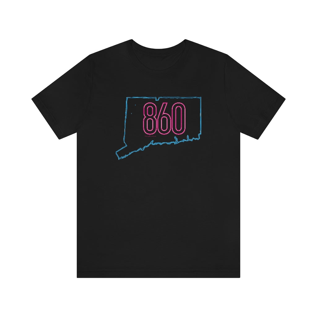 Connecticut shirt. 

860 Neon Pink // 860 Connecticut  t shirt // finding connecticut  