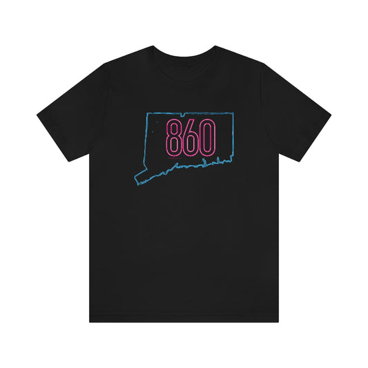 Connecticut shirt. 

860 Neon Pink // 860 Connecticut  t shirt // finding connecticut  
